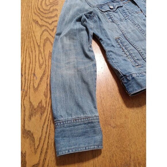 OLD NAVY Denim Jacket Jeans Womens MEDIUM Denim BLUE Preowned Summer Spring - Picture 8 of 12
